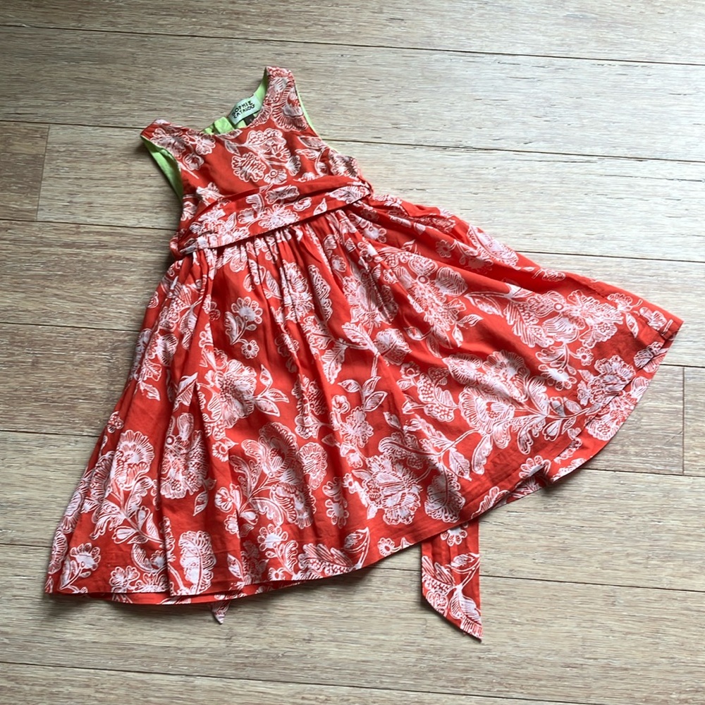 Sophie Catalou Red and White Floral Dress size 5